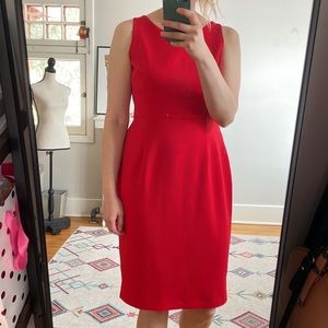 Camilyn Beth Red tie midi dress